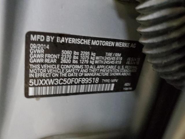 5UXXW3C50F0F89518 BMW X4 Xdrive28i