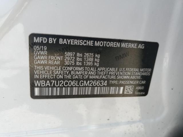 WBA7U2C06LGM26634 BMW 750 Xi