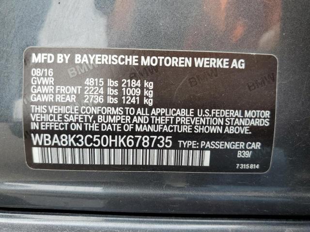 WBA8K3C50HK678735 BMW 330 XI