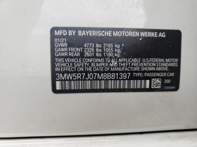 3MW5R7J07M8B81397 BMW 330XI