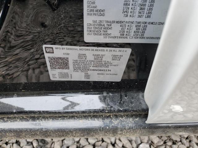 3GTUUDED8NG641134 GMC Sierra K1500 Slt
