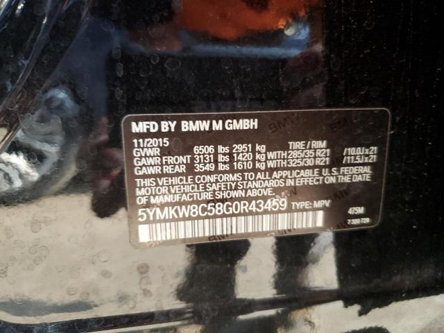 5YMKW8C58G0R43459 BMW X6 M