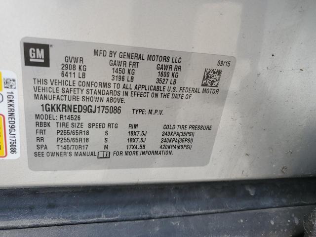 1GKKRNED9GJ175086 GMC ACADIA SLE