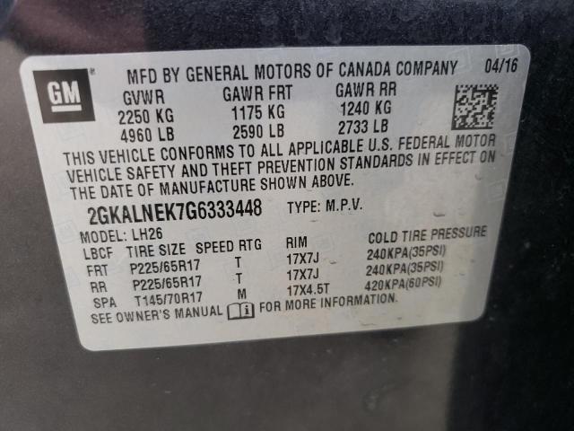 2GKALNEK7G6333448 GMC Terrain Sle