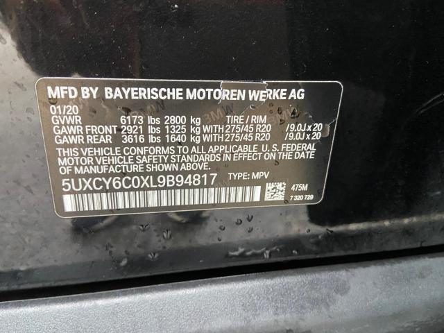 5UXCY6C0XL9B94817 BMW X6 Xdrive40i