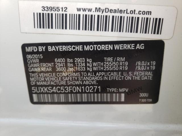5UXKS4C53F0N10271 BMW X5 Xdrive35d