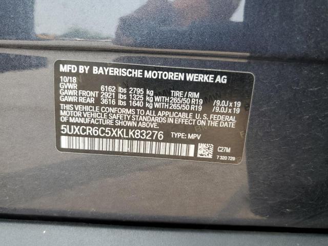 5UXCR6C5XKLK83276 BMW X5 Xdrive40i