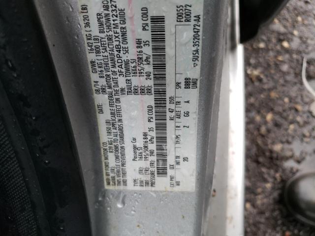 3FADP4BJXFM123276 Ford FIESTA SE