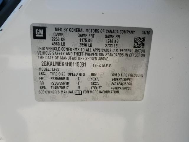2GKALMEK4H6115091 GMC Terrain Sle