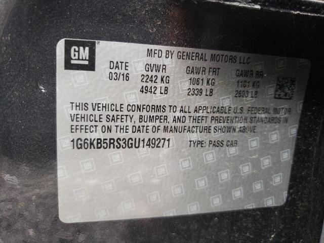 1G6KB5RS3GU149271 Cadillac CT6