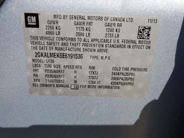 2GKALMEK6E6191536 GMC Terrain Sle