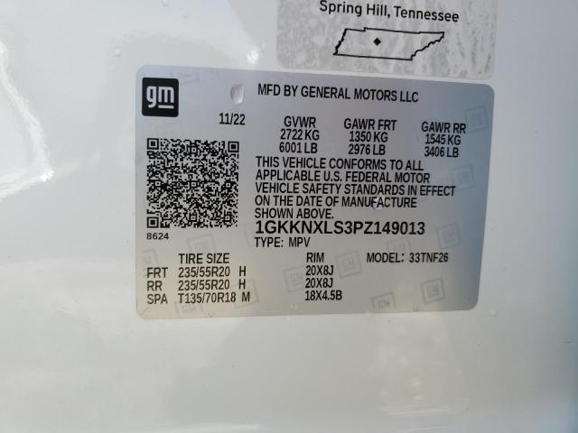 1GKKNXLS3PZ149013 GMC Acadia Denali