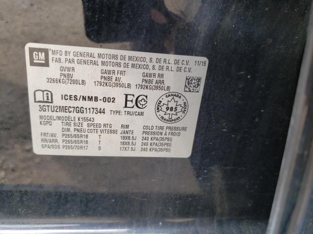 3GTU2MEC7GG117344 GMC Sierra K1500 Sle