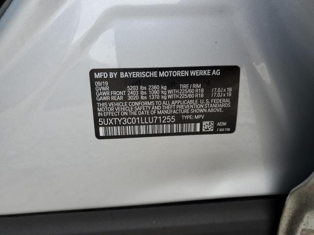 5UXTY3C01LLU71255 BMW X3 Sdrive30i