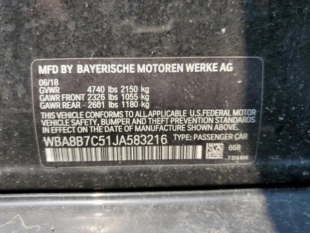 WBA8B7C51JA583216 BMW 340 XI