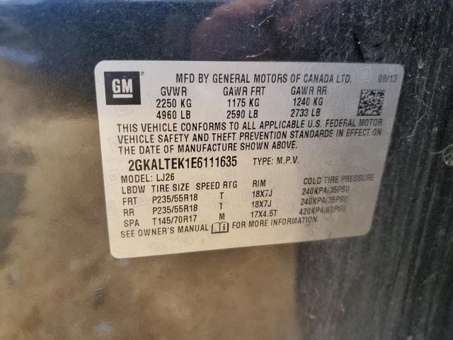 2GKALTEK1E6111635 GMC Terrain Slt