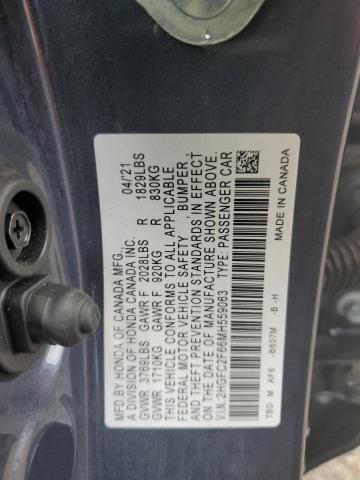 2HGFC2F66MH559063 Honda Civic Lx