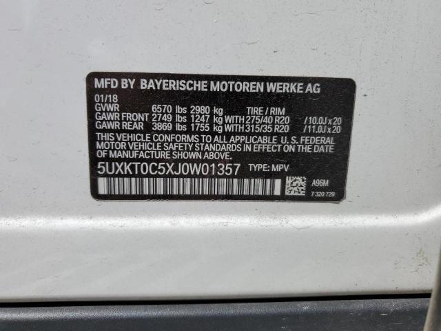 5UXKT0C5XJ0W01357 BMW X5 Xdr40e