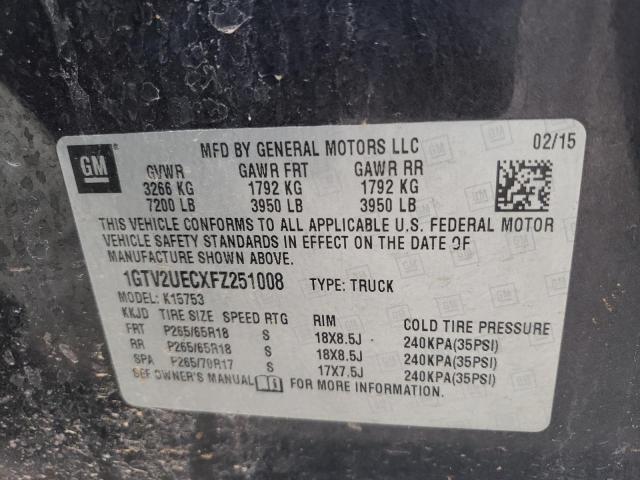 1GTV2UECXFZ251008 GMC Sierra K1500 Sle
