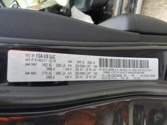 1C4RDJEG6KC633482 Dodge Durango Citadel