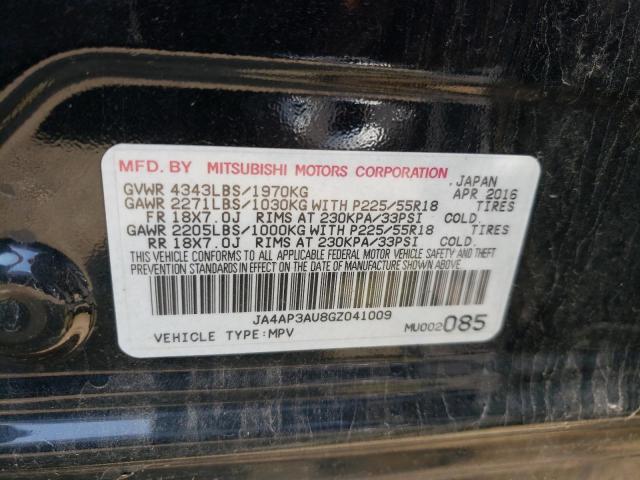 JA4AP3AU8GZ041009 Mitsubishi Outlander Sport Es