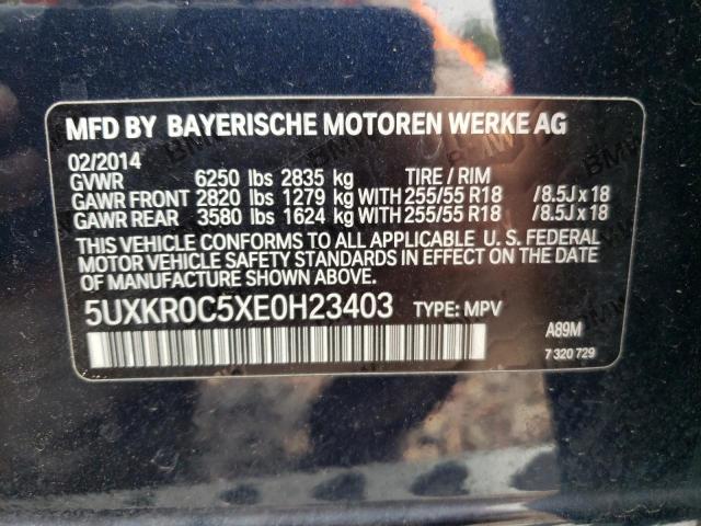 5UXKR0C5XE0H23403 BMW X5 Xdrive35i