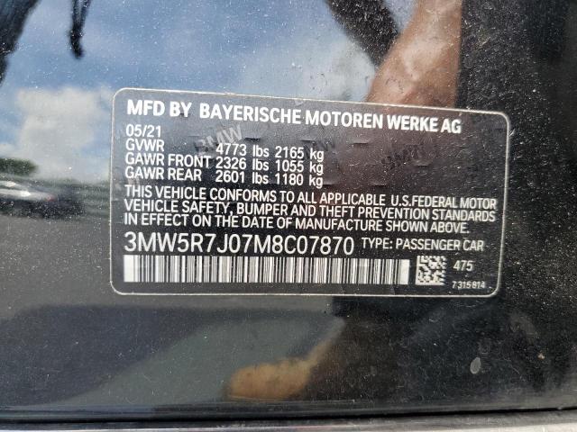 3MW5R7J07M8C07870 BMW 330XI