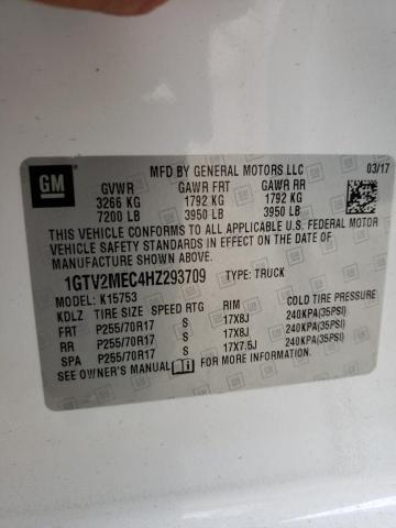 1GTV2MEC4HZ293709 GMC Sierra K1500 Sle
