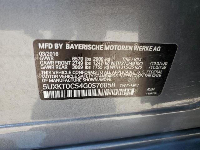 5UXKT0C54G0S76858 BMW X5 Xdr40e