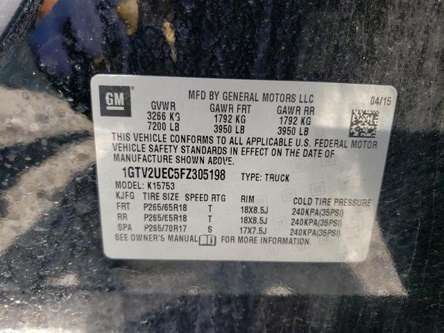 1GTV2UEC5FZ305198 GMC Sierra K1500 Sle