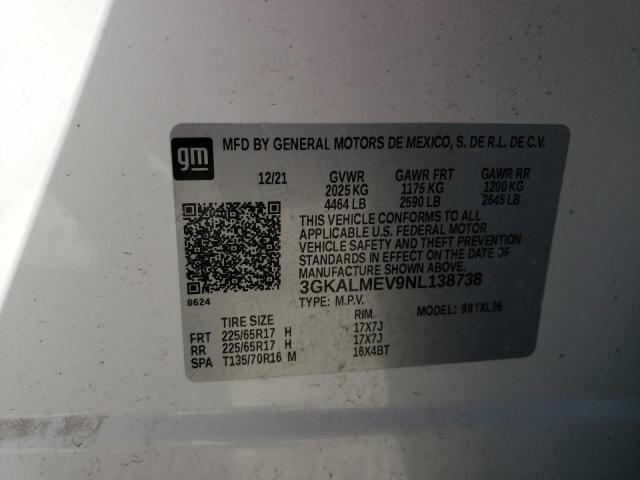 3GKALMEV9NL138738 GMC Terrain Sle