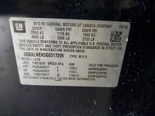 2GKALNEK5G6317295 GMC Terrain Sle