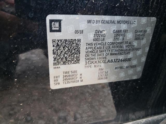 1GKKNKLA8JZ244880 GMC ACADIA SLE