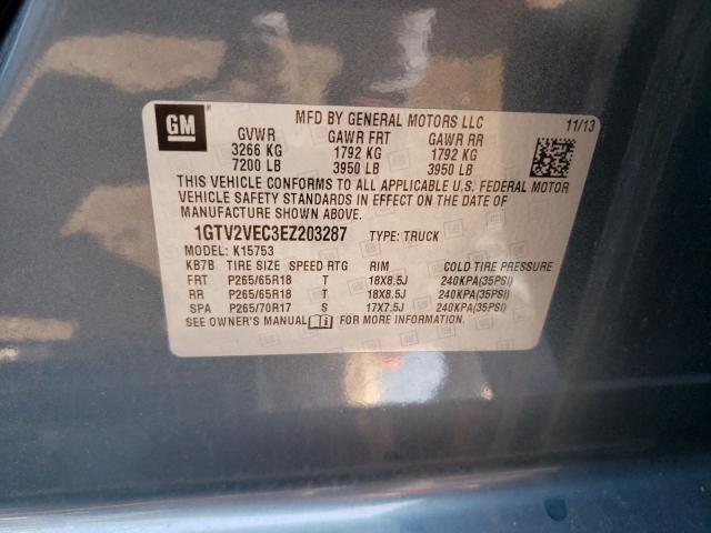 1GTV2VEC3EZ203287 GMC Sierra K1500 Slt