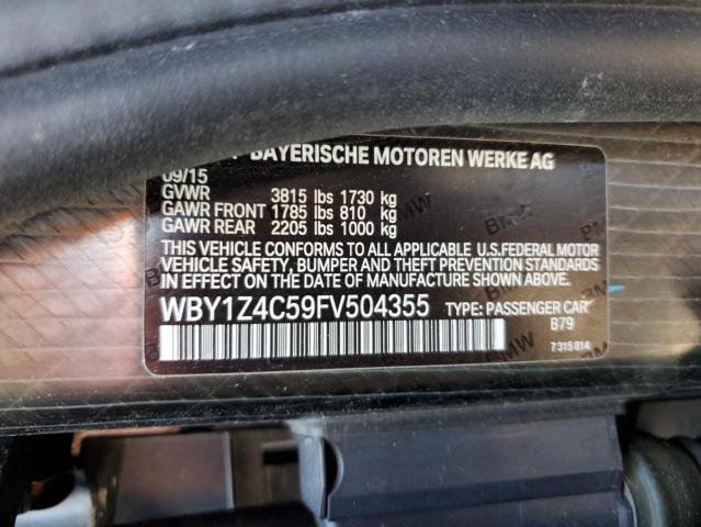 WBY1Z4C59FV504355 BMW I3 REX