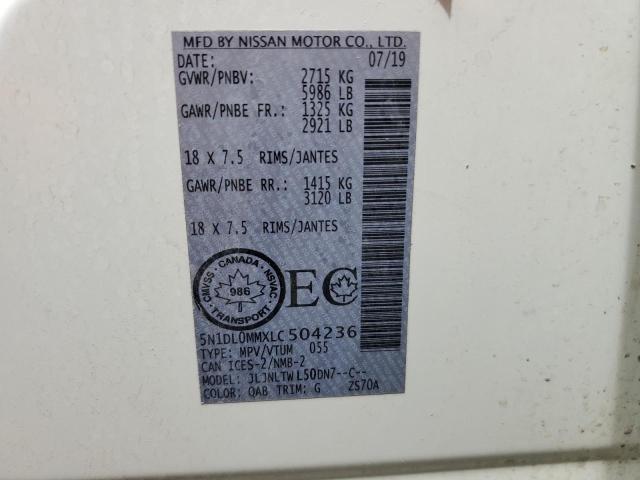 5N1DL0MMXLC504236 Infiniti QX60 LUXE