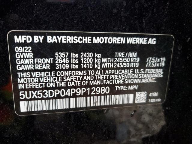 5UX53DP04P9P12980 BMW X3 Xdrive30i