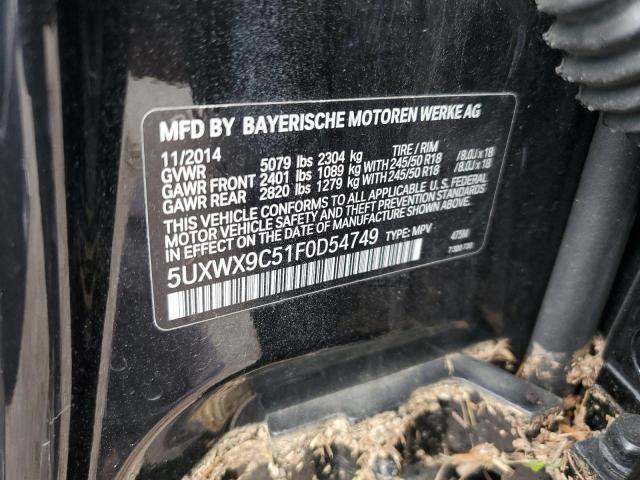 5UXWX9C51F0D54749 BMW X3 Xdrive28i