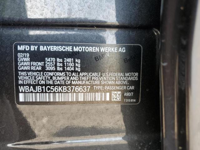 WBAJB1C56KB376637 BMW 530XE