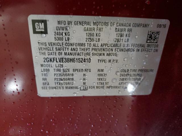 2GKFLVE38H6152410 GMC Terrain Denali