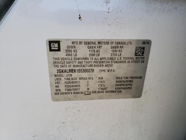 2GKALMEK1E6366078 GMC Terrain Sle
