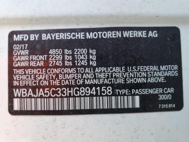 WBAJA5C33HG894158 BMW 530 I