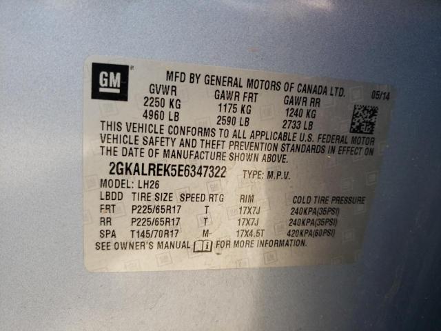 2GKALREK5E6347322 GMC Terrain Sle