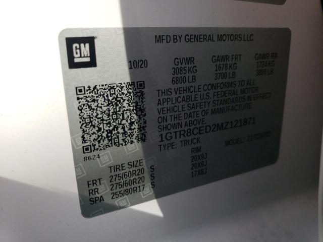 1GTR8CED2MZ121871 GMC Sierra C1500 Elevation
