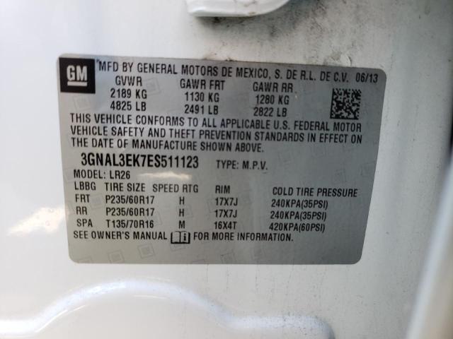 3GNAL3EK7ES511123 Chevrolet CAPTIVA LT