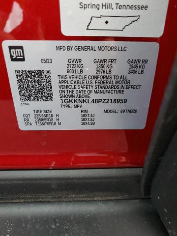 1GKKNKL48PZ218959 GMC ACADIA SLE