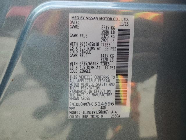 5N1DL0MM7HC514696 Infiniti QX60
