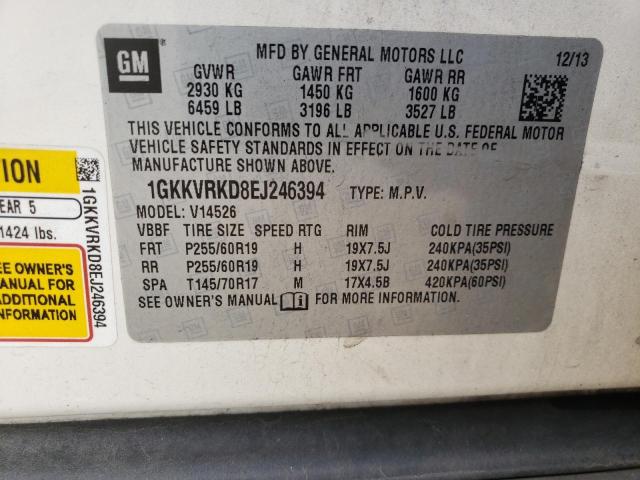 1GKKVRKD8EJ246394 GMC Acadia Slt-1