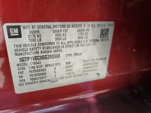 3GTP1VEC8EG280698 GMC Sierra C1500 Slt