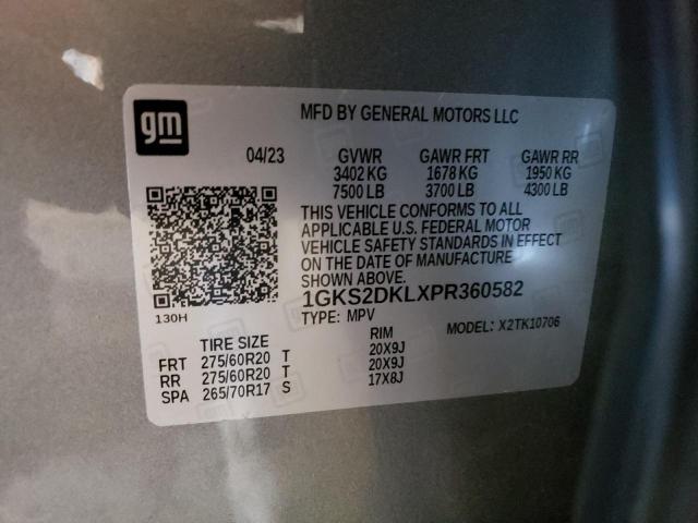 1GKS2DKLXPR360582 GMC YUKON DENALI